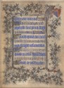 A Leaf from the Book of Hours of Yolande of Navarre