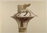 Photograph of the Sculpture of the Lion of Saint Mark in the Piazzetta, Venice