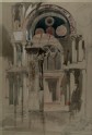 Part of Saint Mark's Basilica, Venice: Sketch after Rain