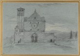 Sketch of the Façade of the Upper Church of the Basilica di San Francesco at Assisi