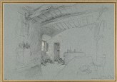 Sketch of the Sacristan's Cell and Ruskin's Study at San Francesco, Assisi