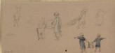 Five Studies of Children and Goats (Leaf from a Sketch-Book of Norwegian Scenes)