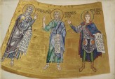 Drawing of the Prophets Isaiah, Jeremiah, and Daniel, from the Mosaics of the Altar-Vault of Saint Mark's, Venice