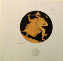 Print of the Decoration on a Greek Cylix, showing Hermes