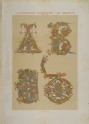 Lithograph of illuminated Letters from thirteenth-century Manuscripts at Monte Cassino