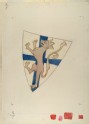A Symbolic Shield of Saint Michael (drawing of an Illumination in the Douce Apocalypse) (Ruskin, John - A Symbolic Shield of Saint Michael (drawing of an Illumination in the Douce Apocalypse))