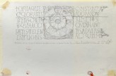 Drawing of the Inscription over the Door of the Badia of San Domenico, Fiesole