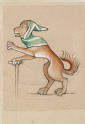 Drawing of a Dog from the Ormesby Psalter