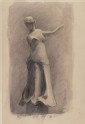 Study of a Greek Terracotta of a Girl dancing