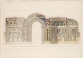 Engraved Elevation of the north-western Wall and Vaults of the Loggia of the Villa Madama