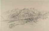 The Brezon and Alps of the Reposoir, seen from Mornex: finished pencil Sketch from Nature (Ruskin, John - The Brezon and Alps of the Reposoir, seen from Mornex: finished pencil Sketch from Nature)