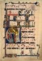 Illuminated page from the Beaupré Antiphonary, with the Magnificat Antiphon in the Office of Saint Clement and the Vespers Antiphon of the Office of Saint Catherine