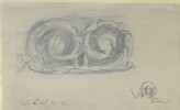 Study of a Volute of Foliage, Laon Cathedral