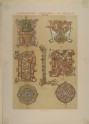 Lithograph of illuminated Letters from a twelfth-century Manuscript at Monte Cassino
