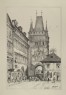 Prout, Samuel - The Old Town Bridge Tower at Prague