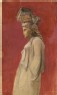 Ruskin, John - Rough Sketch of the Caryatid from the Erechtheion now in the British Museum