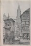 Prout, Samuel - The Rue Mercière and west Front of Strasbourg Cathedral