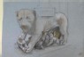Ruskin, John - Sketch of Lioness and Cubs from Nicola Pisano's Siena Pulpit