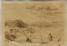 Ruskin, John - Tracing of Turner's "Heysham and Cumberland Mountains"