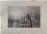 Lupton, Thomas Goff, and Joseph Mallord William Turner - Touched proof Mezzotint of Turner's "Stangate Creek, on the River Medway"