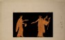 Rey, A. - Print of the Decoration on a Greek Amphora, showing Apollo and Creusa
