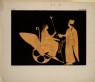 Petit, L. - Print of the Decoration on a Greek Pelike, showing Triptolemus and Demeter