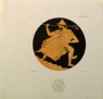 Housselin, Alexis Louis Pierre - Print of the Decoration on a Greek Cylix, showing Hermes