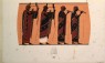 Steffen, L. - Print of the Decoration on a black-figure Greek Ceramic, showing the Panathenaic Procession