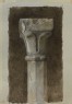 Ruskin, John - Study of a Capital of one of the Upper Pinnacles of the Tomb of Cansignorio della Scala, Verona