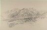 Ruskin, John - The Brezon and Alps of the Reposoir, seen from Mornex: finished pencil Sketch from Nature