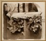 Ruskin, John - Sepia Sketch of Leafage, further carried: Study from Ruskin's Photograph of the Courtyard of a late Gothic wooden House at Abbeville