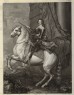 Ferreri, C. - Engraving of van Dyck's Portrait of Prince Francesco Tommaso di Savoia-Carignano on horseback